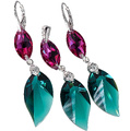 703432-komplet-Swarovski-fuchsia-emerald-leaf-srebro-000.jpg