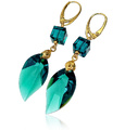 702665-Kolczyki-Swarovski-Emerald-Leaf-Cube-Gold-zlote-srebro-001.jpg