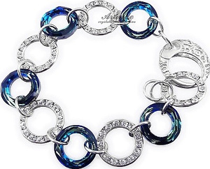 Kryształy Special Bransoletka Blue Srebro