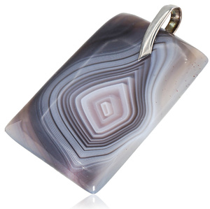 Agat Botswana Piękny Wisiorek Srebro Unikat
