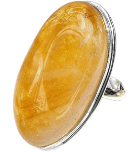 CITRINE NATURAL BEAUTIFUL RING STERLING SILVER SIZE 10-20 (1)