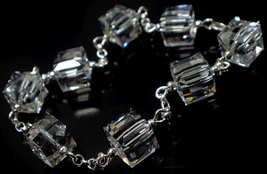 Promocja Kryształy Bransoletka Srebro Crystal