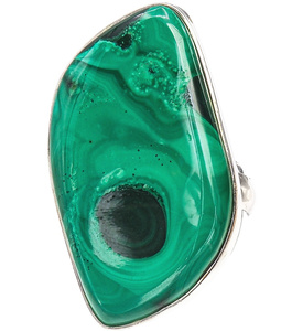 MALACHITE BEAUTIFUL RING UNIQUE SILVER SIZE 10-20 (1)