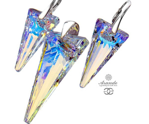 Nowe Kryształy Komplet Spike Aurora Jean Paul Gaultier Srebro