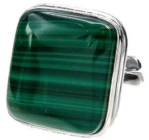 MALACHITE BEAUTIFUL RING UNIQUE SILVER SIZE 10-20 (1) (1)