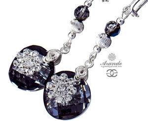CRYSTALS CLIPSES NIGHT MILO FLOW STERLING SILVER