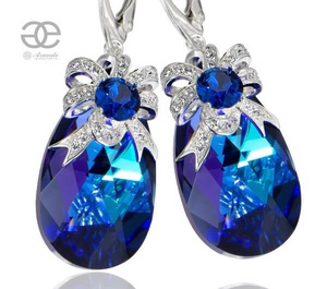 CRYSTALS CRYSTALS SPECIAL EARRINGS HELIO AURE STERLING SILVER