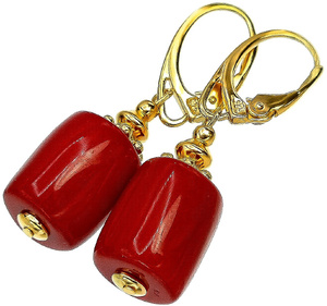 NATURAL CORAL BEAUTIFUL EARRINGS STERLING SILVER 925 (1) (1)