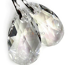Kryształy piękne kolczyki wisiorek MOONLIGHT 28mm