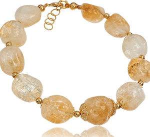 CITRINE GENUINE BEAUTIFUL BRACELET STERLING SILVER (1)