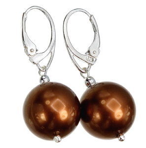 SEASHELL WHITE PEARLS BEAUTIFUL EARRINGS STERLING SILVER 925 (1) (1)