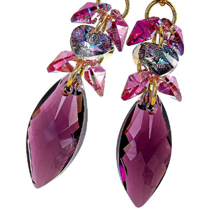 GOLDEN NAWI EARRINGS BEAUTIFUL CRYSTALS CRYSTALS (1)