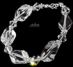 CRYSTALS BEAUTIFUL BRACELET CUBIC MOON STERLING SILVER 925