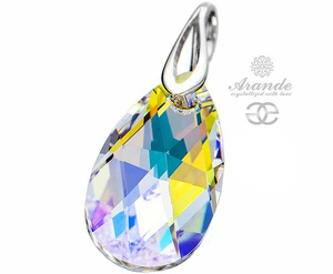 CRYSTALS BEAUTIFUL PENDANT AURORA STERLING SILVER 925