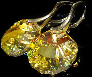 SUPER CENA Kryształy kolczyki AURORA SEASHELL