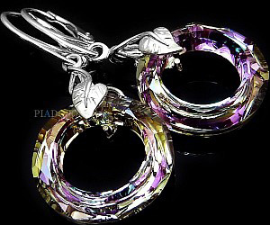 VITRAIL RING EARRINGS CRYSTALS CRYSTALS CERTIFICATE