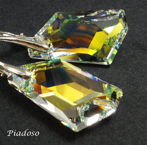 PROMOCJA Kryształy piękne kolczyki SREBRO Aurora