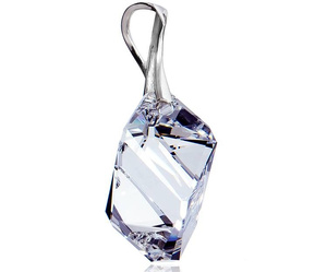 CRYSTALS BEAUTIFUL PENDANT CRYSTAL CUBIC STERLING SILVER 925