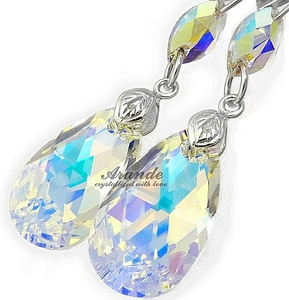 Kryształy Piękne Kolczyki Aurora Gloss