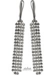 CRYSTALS GENUINE EARRINGS *CRYSTALLIZED* STERLING SILVER