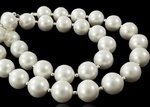 BEAUTIFUL NECKLACE WHITE SEASHELL PEARLS STERLING SILVER