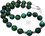 TURQUOISE AFRICAN NECKLACE SILVER