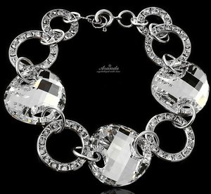NEW CRYSTALS CRYSTALS BRACELET *COMET SPECIAL* STERLING SILVER 925 CERTIFICATE