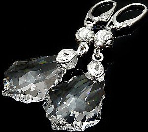Kryształy długie kolczyki CRYSTAL FANTASIA