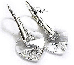 Kryształy Piękne Kolczyki Srebro 10 Crystal