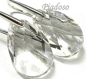 Kryształy Certyfikat Piękne Kolczyki Crystal