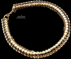 Nowe Kryształy Bransoletka Golden Crystallized