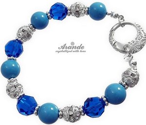 Nowe Kryształy Piękna Bransoletka Capri Blue