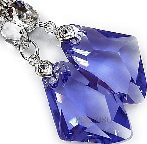 Promocja Kryształy Kolczyki Galactic Tanzanite Kolory