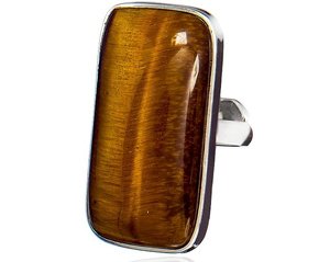TIGER EYE BEAUTIFUL RING STERLING SILVER SIZE 18-19-20 (1)