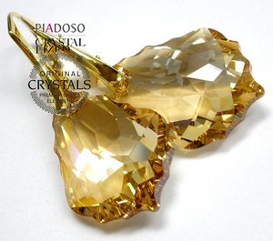 Kryształy komplet ZŁOTE SREBRO Certyfikat GS22