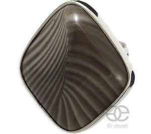 STRIPED FLINT BEAUTIFUL RING STERLING SILVER SIZE 10-20