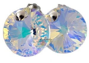 CRYSTALS CRYSTALS AURORA SILVER EARRINGS CERTIFICATE