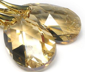 Kryształy piękny komplet SREBRO GOLDEN