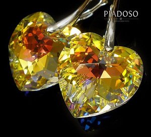 Kolczyki SWAROVSKI serca NOWOŚĆ!!! srebro