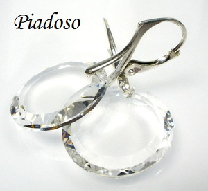 Kolczyki 20mm Crystal Kryształy Srebro