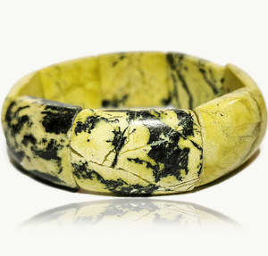 Turkus Żółty Elegancka Bransoletka Naturalna