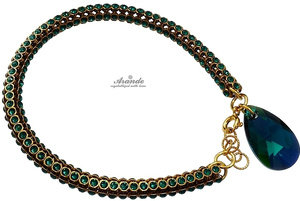 Kryształy Bransoletka Emerald Gold Crystallized