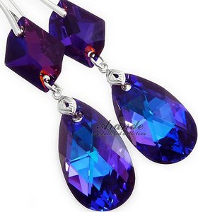 HELIO EARRINGS 28+20 CRYSTALS CRYSTALS SILVER