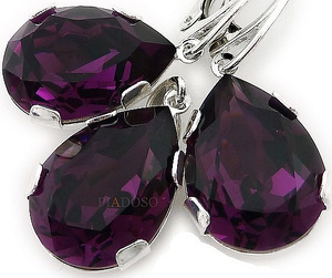 Kryształy Piękny Komplet Amethyst Promocja
