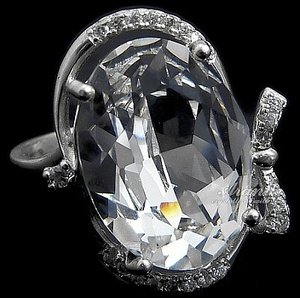 SWAROVSKI przepiękny pierścionek CRYSTAL SREBRO