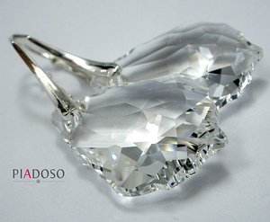 piękne kolczyki SWAROVSKI Crystal 22mm CERTYFIKAT