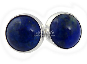 Lapis Lazuli Srebro Eleganckie Kolczyki Sztyft