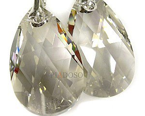 Kryształy Przepiękne Kolczyki Silver 28Mm Srebro