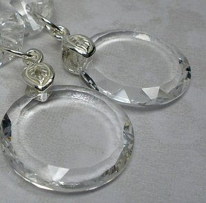 SWAROVSKI kolczyki SREBRO Crystal 20+14 CERTYFIKAT