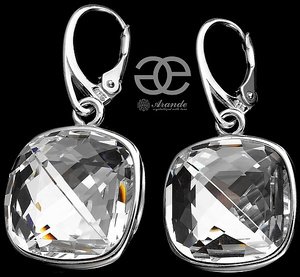 EARRINGS CRYSTALS CRYSTALS *CRYSTAL* STERLING SILVER 925 CERTIFICATE
